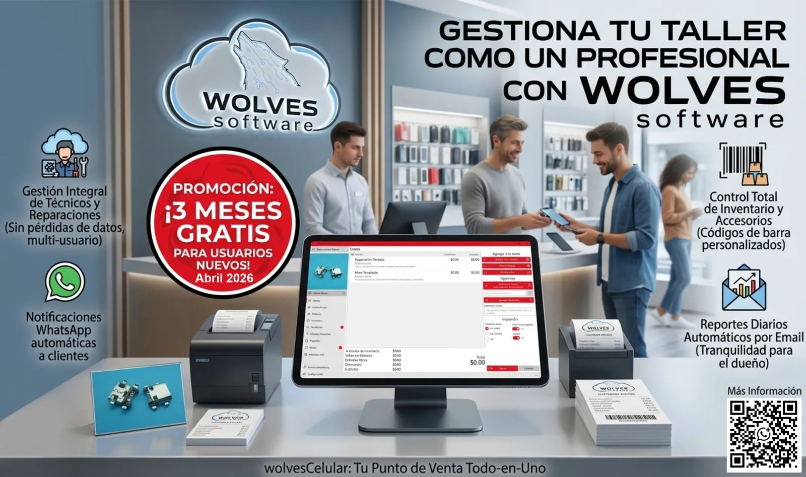 Gestiona tu taller como un profesional con Wolves Software — Promoción 3 meses gratis para usuarios nuevos