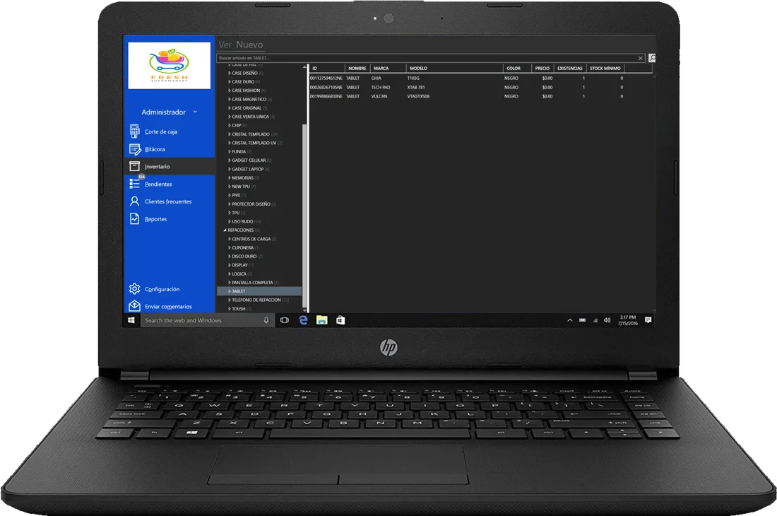 Control de negocios Wolves abierto en una laptop